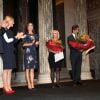 La princesse Mary de Danemark portait une robe Erdem au Ny Carlsberg Glyptoket pour la remise des prix de la Fondation Carlsberg pour la recherche scientifique, le 9 septembre 2014 à Copenhague.