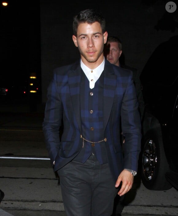 Nick Jonas au Craig's restaurant à West Hollywood, le 24 août 2014.