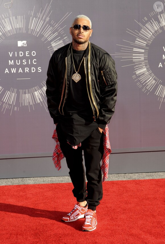 Chris Brown aux MTV Video Music Awards à Inglewood, le 24 août 2014.