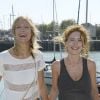 Alexia Barlier et Mathilde Lebrequier au 16e Festival de la Fiction TV, à La Rochelle, le 12 septembre 2014.