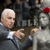 Mitch Winehouse, the father of the late Amy Winehouse, stands next to a statue of his daughter following its unveiling on what would have been the singer's 31st birthday, at the Stables Market, Camden Town , London, UK on September 14, 2014. Photo by Laura Lean/PA Photos/ABACAPRESS.COM15/09/2014 - London