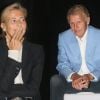 Claire Chazal et Patrick Poivre d'Arvor ont fait leur rentrée sur Radio Classique à l'occasion d'une conférence de presse au centre d'art et de danse Eléphant Paname à Paris, le 9 septembre 2014.