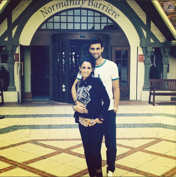 Javier Pastore et Chiara Picone, photo publiée sur le compte Instagram de cette dernière, le 25 août 2014