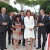 Exclusif - La princesse Caroline de Hanovre inaugurait le 10 septembre 2014 la rue Princesse-Caroline après travaux d'embellissement, dans le quartier de la Condamine à Monaco.