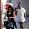 Kim Kardashian et Kanye West à Los Angeles, le 16 septembre 2014.