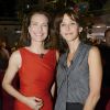Carole Bouquet et Sophie Marceau - Enregistrement de l'émission "Vivement dimanche" à Paris le 17 septembre 2014. L'émission sera diffusée le 21 septembre