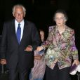 La princesse Irène de Grèce et le prince Michel de Grèce  arrivent au Musée de l'Acropole d'Athènes le 17 septembre 2014 pour le dîner organisé à l'occasion des 50 ans de mariage du roi Constantin II de Grèce et de la reine Anne-Marie, à la veille de la fête des noces d'or au Yacht Club du Pirée. 