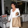 Kris Jenner quitte le restaurant E Baldi après un dîner avec sa fille Kim Kardashian et son gendre Kanye West. Beverly Hills, le 18 septembre 2014.
