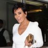Kris Jenner quitte le restaurant E Baldi après un dîner avec sa fille Kim Kardashian et son gendre Kanye West. Beverly Hills, le 18 septembre 2014.