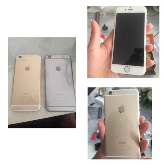 Ayem montre ses deux iPhone 6 et provoque un tollé sur les réseaux sociaux, le 19 septembre 2014.