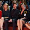 Helena Bordon, Marpessa Hennink, Eva Herzigova, Roberto Bolle, Linda Evangelista et Giovanna Battaglia assistent au défilé Dolce & Gabbana printemps-été 2015. Milan, le 21 septembre 2014.