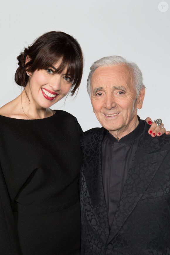Exclusif - Nolwenn Leroy et Charles Aznavour - Studio de l'émission "Hier Encore" avec Charles Aznavour à l'Olympia le 20 mai 2014