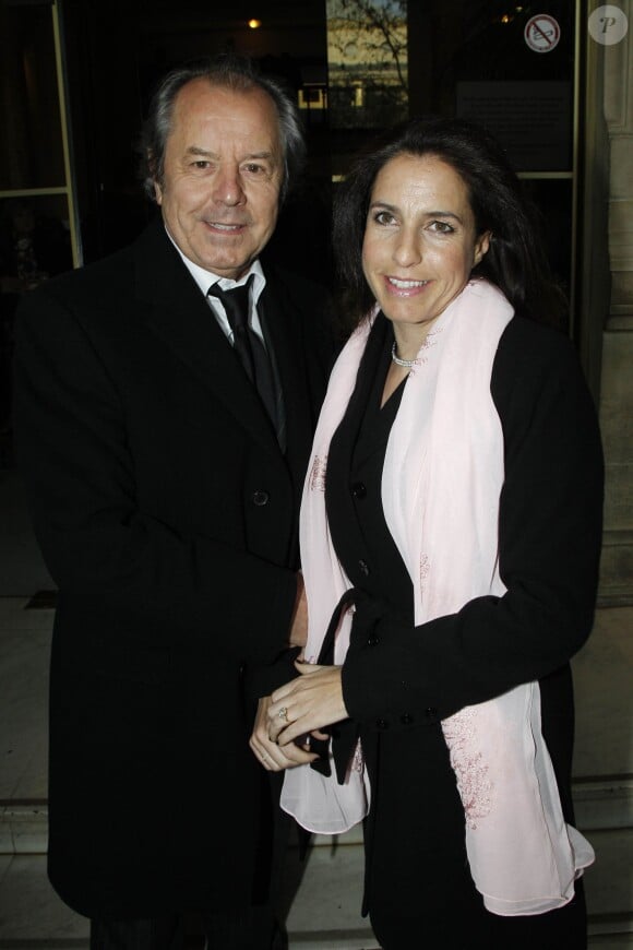 Christian Morin et sa compagne Bénédicte à Paris le 25 avril 2012. 
