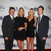 Wayne et Janet Jones-Gretzky et leurs enfants Paulina et Ty à Las Vegas. Mars 2012.