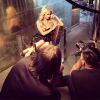Paris Hilton use de ses charmes pour un shooting avec le photographe Renie Saliba à l'hôtel Dream Downtown. New York, le 24 septembre 2014.