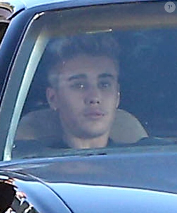 David Hasselhoff et Justin Bieber dans un remake de K 2000 pour un projet vidéo secret, à Venice Beach, le 23 septembre 2014