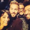 M. Pokora en compagnie des autres jurés de "Danse avec les stars 5", le 27 septembre 2014.