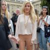 Ellie Goulding arrive au Grand Palais pour assister au défilé Chloé printemps-été 2015. Paris, le 28 septembre 2014.