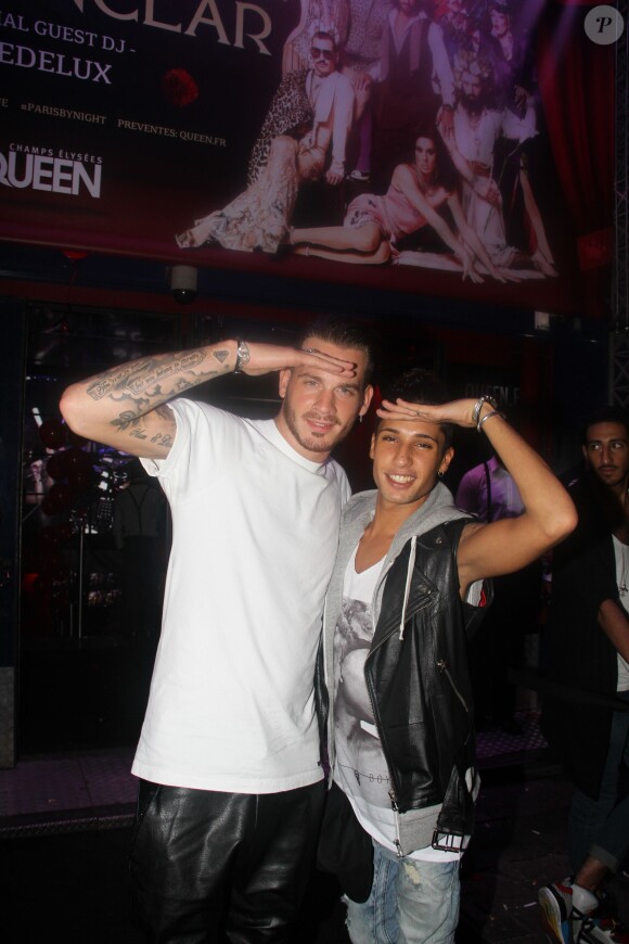 Exclusif - Raphaël et Eddy de Secret Story lors de la soirée Bob Sinclar "Paris by Night" au Queen le 19 septembre 2014