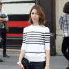Sofia Coppola arrive à la boutique Sonia Rykiel du boulevard Saint-Germain pour le défilé Sonia Rykiel printemps-été 2015. Paris, le 29 septembre 2014.