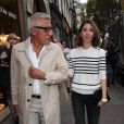 Sofia Coppola arrive à la boutique Sonia Rykiel du boulevard Saint-Germain pour le défilé Sonia Rykiel printemps-été 2015. Paris, le 29 septembre 2014.