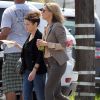 Exclusif - Sandra Bullock, blonde, sur le tournage du film "Our Brand is Crisis" à la Nouvelle-Orleans, le 22 septembre 2014. Elle joue une consultante politique.