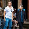 Katharine McPhee et son futur ex-mari Nick Cokas quittent un restaurant à Los Angeles le 6 octobre 2012.