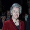 Deborah Cavendish (née Mitford), duchesse douairière du Devonshire, ici en mars 2002 à Londres, est décédée à 94 ans le 24 septembre 2014. Ses funérailles ont été célébrées le 2 octobre à Chatsworth. 