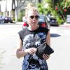 Ellen Pompeo va déjeuner avec un ami puis va s'acheter des coussins à West Hollywood le 1er juillet 2014.