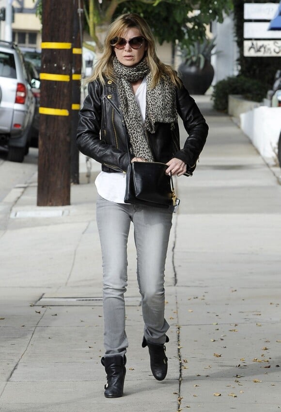 Ellen Pompeo se rend chez le coiffeur à West Hollywood, le 7 décembre 2013.