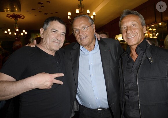 Exclusif - Jean-Marie Bigard, Gérard Louvin et Daniel Moyne - Jean-Marie Bigard fête ses 60 ans au Grand Rex à Paris le 23 mai 2014.
