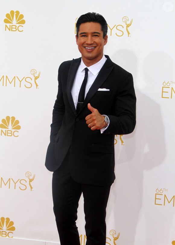 Mario Lopez lors de la 66ème cérémonie annuelle des Emmy Awards au Nokia Theatre à Los Angeles, le 25 août 2014.