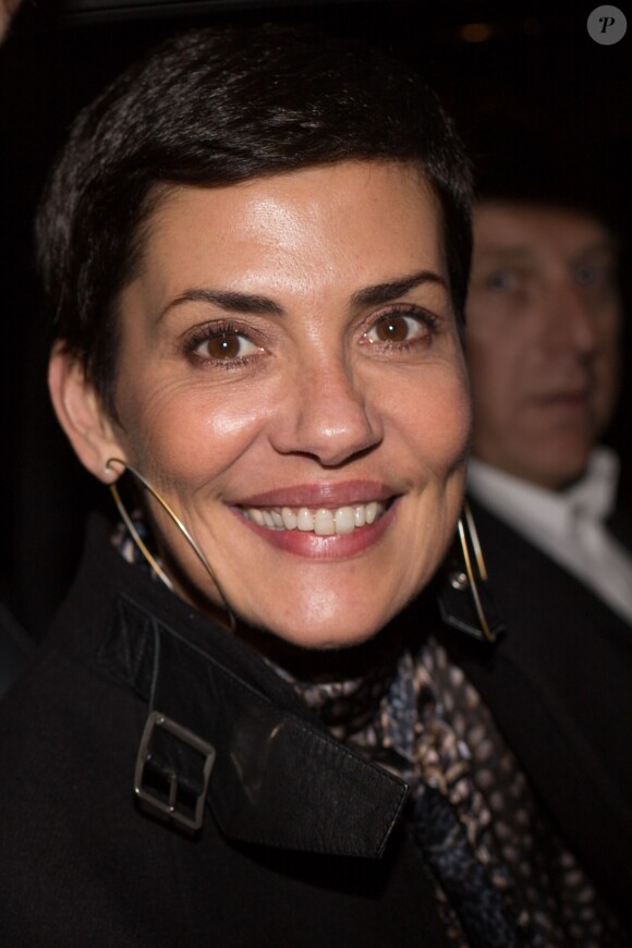 Exclusif - Cristina Cordula quitte l'hôtel Royal Monceau à Paris le 24 septembre 2014.