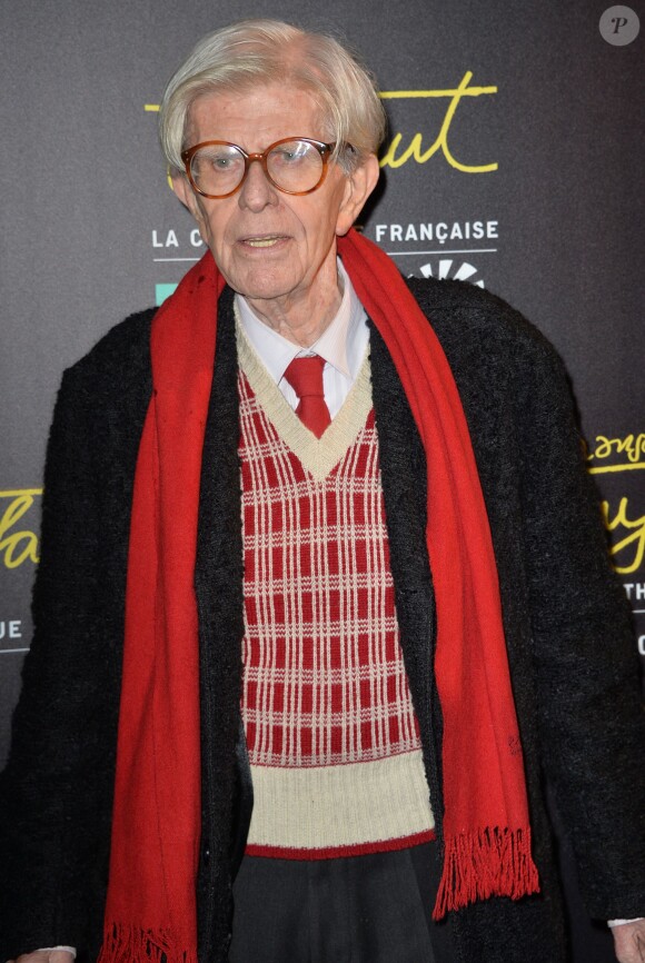 Henry Chapier lors de la visite privée de l'exposition François Truffaut à la Cinémathèque de Paris, le 6 octobre 2014.