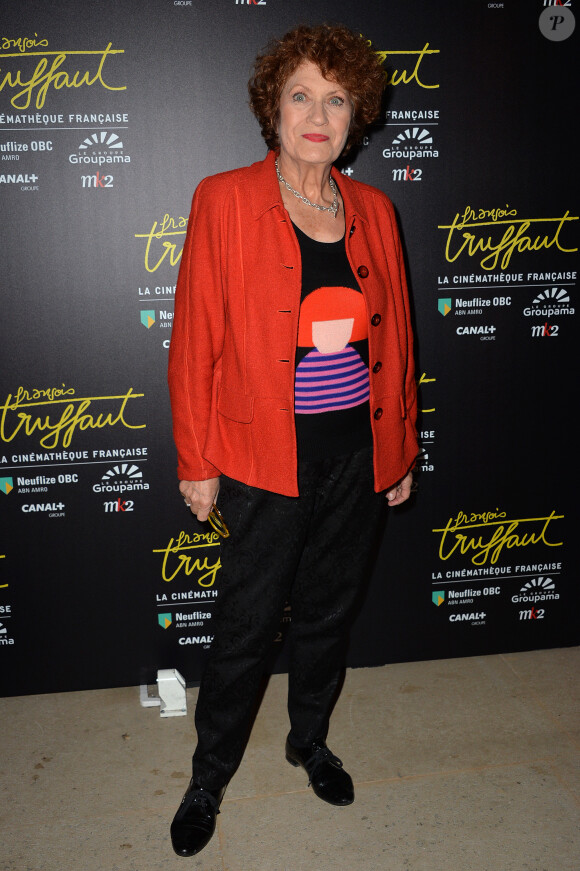 Andréa Ferréol lors de la visite privée de l'exposition François Truffaut à la Cinémathèque de Paris, le 6 octobre 2014.