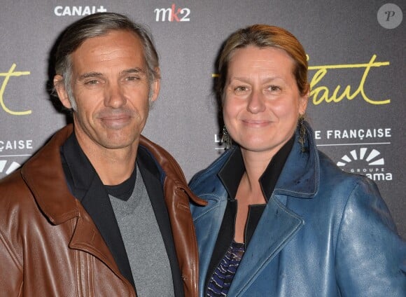 Paul Belmondo et sa femme Luana lors de la visite privée de l'exposition François Truffaut à la Cinémathèque de Paris, le 6 octobre 2014.
