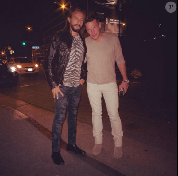Le DJ Bob Sinclar et Benjamin Castaldi se sont croisés à Los Angeles. Octobre 2014.