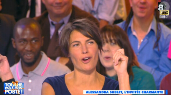 Alessandra Sublet - Emission "Touche pas à mon poste" sur D8. Le 8 octobre 2014.