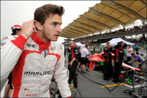 Jules Bianchi lors du Grand Prix de Malaisie à Sepang à Kuala Lumpur, le 22 mars 2013