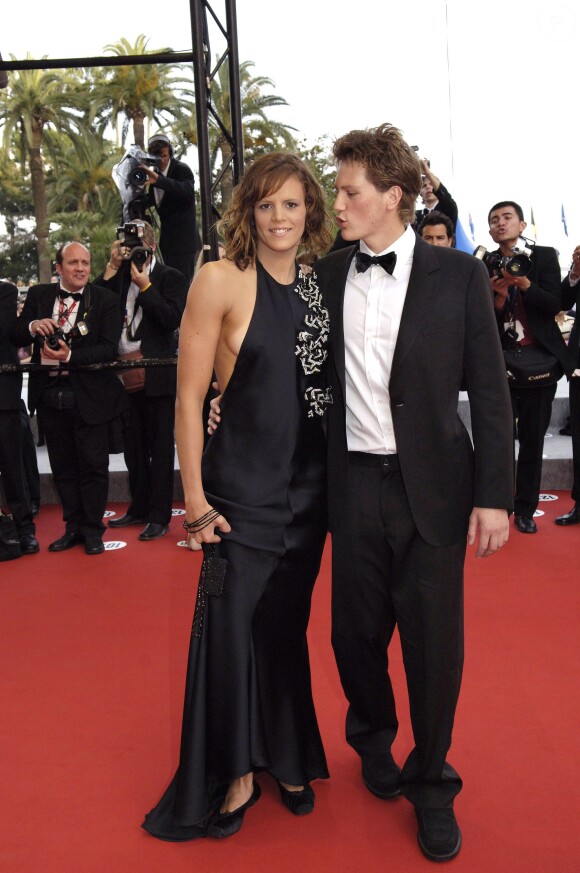 Laure Manaudou et son ex-compagnon Pierre Henri lors du Festival de Cannes le 22 mai 2005 à Cannes