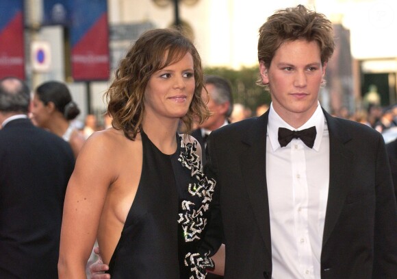 Laure Manaudou et son ex-compagnon Pierre Henri lors du Festival de Cannes le 22 mai 2005 à Cannes