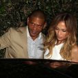  Jennifer Lopez et Sean Combs (Puff Daddy, P. Diddy) sortent du nightclub Hooray Henry à West Hollywood, le 9 octobre 2014 