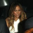 Jennifer Lopez et Sean Combs (Puff Daddy, P. Diddy) sortent du nightclub Hooray Henry à West Hollywood, le 9 octobre 2014 