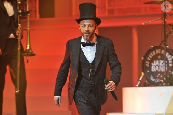 Christophe Maé lors de son concert au Palais des Sports de Paris, le 10 octobre 2014