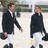 Charlotte Casiraghi et Guillaume Canet, complices lors du "GPA Jump Festival" de Cagnes-sur-Mer, le 10 octobre 2014
