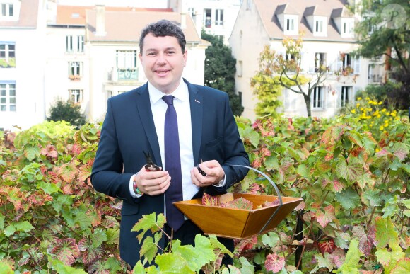 Eric Lejoindre (maire du 18ème arrondissement) - Fête des Vendanges de Montmartre 2014 à Paris, le 11 octobre 2014.