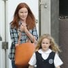 Exclusif - Marcia Cross et sa fille Eden Mahoney vont acheter une glace à Brentwood, le 11 octobre 2014.