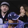Justin Timberlake et Jessica Biel lors de l'US Open à New York, le 9 septembre 2013.