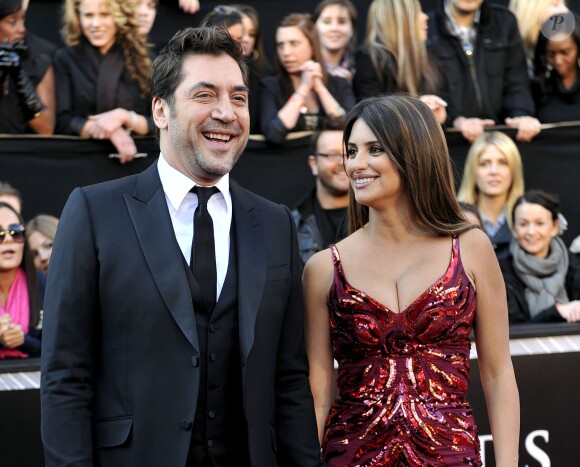 Javier Bardem et Penélope Cruz aux Oscars 2011. 