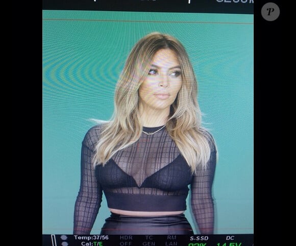 Kim Kardashian sur l'une de ses nombreuses photos postées sur Instagram